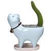 WINBST Vasi in Ceramica,Bellissimo Gatto Coda Contenitore con Foro di Scarico Piante Grasse Decorazione Desktop