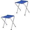 Generic Portapacchi per Valigie da 2 Pacchi - Portavaligie Portatile per La Casa, Sgabello Pieghevole da Viaggio, Portapacchi per Camera degli Ospiti, Ripiano per Valigie Multifunzionale (Color : Blue)