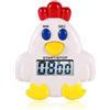 HERCHR Timer da cucina magnetico, Digitale Timer Elettronico da Cucina Forma di Pulcino, Simpatico Conto alla rovescia LCD elettronico con Supporto, Allarme Forte timer con batteria utile e piacevole