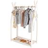 MAMOI® Armadio per Bambini in Legno 95x106x32cm / 53x95x32cm | Appendiabiti bambini da terra | Porta abiti | Guarderoba bambini per la cameretta | Armadio | 100% ECO | Prodotto nell'UE