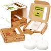 Candelo Eco Refill - Set di 54 lumini in cera, senza custodia, per portacandele riutilizzabili e antivento, senza plastica, inodore, 6 ore di durata