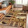 Xisnuient Tappeto Rustico Per Baita Cervi Selvatici Di Campagna Soggiorno Area Rug Tappeto Antiscivolo In Flanella Morbida Bambini Ragazzi Ragazze Adolescenti Camera Da Letto Carpet (Colour 2,120x160 cm)