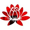 CREATCABIN 3D Loto Acrilico Specchio Fiore Wall Sticker Wall Art Autoadesivi Rimovibili Eco-Friendly Stickers Murali per Casa Camera da Letto Soggiorno Bagno Decorazione 13.7 x 9.8 Pollici, Rosso
