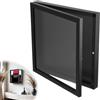 Generic Cornice per esporre magliette da calcio, cornice da 33 cm x 33 cm con scatola ombra per T-shirt e porta in acrilico protettivo, cornice nera per magliette sportive di calcio, hockey, pallacanestro e