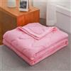 PEIHUODAN Trapuntino Leggero Matrimoniale Copriletto Singolo Estivo Primaverile 3D Semplice Monocromo Reversibile Coperta Trapunta Mezza Stagione Trapuntato Coperta Letto Per Camera Da Letto (Rosa,200x230cm)
