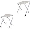 Generic Portapacchi per Valigie da 2 Pacchi - Portavaligie Portatile per La Casa, Sgabello Pieghevole da Viaggio, Portapacchi per Camera degli Ospiti, Ripiano per Valigie Multifunzionale (Color : White)