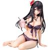 DEXSHUN Minazumi Kasane Statuina Anime Illustrazione Figure in Costume da Bagno Seduta Minazumi Kasane Statua in PVC Modello Desktop Decorazione Display Regalo 10cm