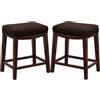 LIWLLIUA 30x40cm Fodera/Copri Coprisgabello Quadrato con Elastico Sgabelli da Bar Rettangolare Coprisedili Lavabili per Cucina Sgabello Sedia Pianoforte Panca Sedile Protezione,Coffee Brown,Set of 2