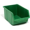 Prosperplast Box contenitore di stoccaggio sovrapponibile Ecobox 35 x 22 x 16,5 cm, mis.3 colore: verde