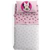 Caleffi Completo Lenzuola Letto Disney Caleffi Lenzuola Minnie Smile in Cotone Singolo