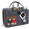 Daunex Plaid Morbidotto C/applicazione cm. 130 x 160 in Borsa Feltro Forever Colore Grigio