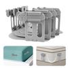 fuxunamz 4 Pezzi Ferma Lenzuola per Angoli, Blocca Lenzuola al Materasso Supporto per Lenzuole con Strisce di Bloccaggio Regolabile, Bed Sheet Holder with Lock Strips, Supporto per Lenzuole si adattano