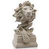 H&W Statua di Leone,Sculture in Resina di Arenaria per Uomini,Figurine di Leone,Statuette D'arte Astratta da Collezione per L'ufficio di Casa,il Soggiorno,La Libreria, il Tavolo e L'arredamento