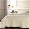 Dorian Home, Coperta Matrimoniale 210 x 250, Realizzata con 100% Lana d'Agnello Lambswool, Mantiene un Calore Ottimale del Corpo, 100% Made in Italy, Naturale