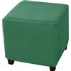 AQIGR Copri Pouf Quadrato 40 x 40 Copripouf Elasticizzato, per poggiapiedi e Sgabello, con Fondo Elastico, per Soggiorno(Color 11)