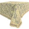 EUROSTYLE Art. Felce in Pizzo Sangallo Ricamato Macrame Floreale Striscia Runner centrotavola centrino copritavolo tovaglia (tovaglia copritavolo x6 140x170cm, Beige Chiaro)