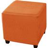 AQIGR Copri Pouf Quadrato 40 x 40 Copripouf Elasticizzato, per poggiapiedi e Sgabello, con Fondo Elastico, per Soggiorno(Color 16)