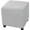 AQIGR Copri Pouf Quadrato 40 x 40 Copripouf Elasticizzato, per poggiapiedi e Sgabello, con Fondo Elastico, per Soggiorno(Color 2)
