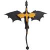 MiOYOOW Decorazione per libreria a forma di drago, decorazione per fermalibri fantasy, fermalibri in legno a forma di drago per amanti dei libri, lettori, appassionati di draghi