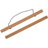 ZORR Set di 1 guide magnetiche per poster, formato A1, 60 cm, in teak, per poster da parete, foto, cornice in legno