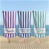 WEIYOUDP Telo Mare Personalizzato Telo da Bagno Personalizzato con Nome Teli da Spiaggia Personalizzati a Righe con Nome per Bambini Adulti Ragazze Ragazzi Donne Uomini per Esterni Regali per Addio al
