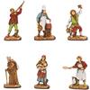 Moranduzzo Pastori presepi 6 SOGGETTI NAPOLETANI IN MINIATURA 3,5 cm Landi - Moranduzzo