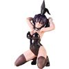 DEXSHUN Moka-chan Anime Bunny Figura originale Painting Figura Cartoon Personaggio inginocchiato Pose Modello PVC Statua Collectible Desktop Decorazione per gli appassionati di Bunny, 17 cm
