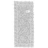 EUROSTYLE Art. Felce in Pizzo Sangallo Ricamato Macrame Floreale Striscia Runner centrotavola centrino copritavolo tovaglia (Striscia Runner 40x130cm, Bianco)