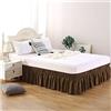 AQIGR Gonne da Letto Elasticizzata Balze Mantovana Giroletto Matrimoniali/Una Piazza e Mezzo/Singolo Tre Lati Tessuto Around Bed Wrap con Cinture Regolabili Facile da Pulire