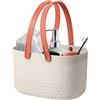 Generic Cestino da toilette - Organizzatore per doccia affidabile con maniglie, cestino organizer per doccia flessibile | comodo cestino portaoggetti per doccia da bagno, cesto portaoggetti da bagno robusto