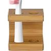 Generic Portaspazzolino elettrico, resistente all'acqua, autoportante, in legno, organizer per spazzolino da tavolo, per bagno e doccia