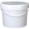 Generic Smart Pack ® Secchio con coperchio 5L | secchio in plastica 5.5 litri | Contenitore di stoccaggio | Secchio di vernice vuoto | Secchio Ermetico | Secchio per gelato (1x5.5L)