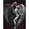 DCIDBEI 40x50CM Pittura Diamante 5D Square Quadrato,Diamond Painting Kit Ricamo Diamante Mosaico,Demone e Angelo Kit per Bambini e Adulti Puzzle Diamante,Teschio e Donna