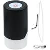 Tiardey Pompa Acqua in Acciaio Inossidabile, Interruttore Acqua Potabile USB Ricaricabile con 1 Cavo di Ricarica, Pompa Elettrica Portatile per erogatore di Acqua