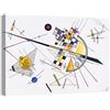 canvashop Quadri Moderni Kandinsky Cm 100X70 Quadro Su Tela Canvas Stampe Da Parete Kandisky Arredo Casa Soggiorno Riproduzione Arte Tensione Delicata 04