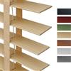 Generico Tende Veneziane Legno 45cm 60cm 75cm 90cm 100cm 120cm, Veneziane Orizzontali per Interni/Esterno, Tende Veneziana Massiccio per Porte Finestre, Facili da Montare(Colore del legno)
