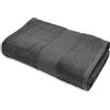 CA' D'ORO Telo doccia 100% Cotone 500 gr/mq, 100 x 150 cm - Diamante (Grigio Scuro)