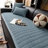 YSPZDQ Spesso Copri Seduta Divano 3/2/1/4 Posti in Velluto a Coste, Antiscivolo e Lavabile, Copridivano per Cani, Topper Divano Angolare per Divano del Soggiorno(Light blue,55 x 120cm)