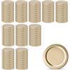 Pullmer Coperchio per bicchieri da 53 mm, tappo a vite, coperchio Twist-Off (oro, 100 pezzi)