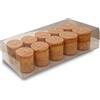 ONE GOODLIFE - Set di candele profumate; idea regalo; 10 candele di cera in stearina, colorate, candele aromatiche per le festività natalizie o per aromaterapia (aroma Spekulatius)