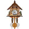 Sonhomay Orologio a Cucù in Legno Stile Retro Casa nel Bosco con Pendolo Sveglia da Parete con Cucù Quarzo Orologio Sveglia con Funzione di Ricordo per Camera da Letto Soggiorno Ufficio Hotel Decor