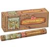 Hem Bastoncini di incenso al muschio egiziano, confezione da 6 scatole (120 bastoncini in totale, lunghi 22,9 cm), aroma naturale arrotolato a mano per meditazione, rituali, rilassamento e rimozione
