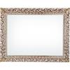 ITALIA CORNICI Maestri Artigiani Specchiera da Parete Traforata Oro Foglia 90x70 cm, Specchio Rettangolare Barocco con Cornice in Legno, Made in Italy, Appendibile Verticale o Orizzontale