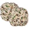 PARAMAISON Cuscini Sedia Giulia, Fissaggio con 4 Alette, Set da 2 pezzi, Imbottito, Non Sfoderabile| 40x40x4,5 cm