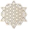 Pomurom Tetraedro a 64 lati in Legno Decorazione Murale, 28CM Geometria Sacra del cubo di Metatron, Sculture a Parete in Legno, Accessorio per Meditazione, Decorazione per Casa Camera da Letto Soggiorno