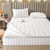 Yekuhe Coprimaterasso Matrimoniale Singolo Impermeabile con Cerniera Copri Proteggi Materasso Imbottito, Copri Materassi Trapuntato Traspirante Materasso Topper(White,90x190+12cm)