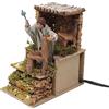Joy Christmas Pastore per Presepe in Movimento Aggiusta Sedie 14 cm x 9 cm Acconciasegge