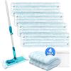 KEEPOW 4 Panni per Leifheit Combi/Clean Twist M Micro Duo, 42cm | Microfibra, Lavabile, Pulizia Profonda, Assorbenza, per Tuti Pavimenti