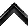 Artecentro Cornice per tela - cornici in legno per quadri - cornice a cassetta - varie dimensioni (nero, 60 x 80)