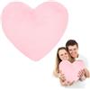 CEWROM Cuscino a forma di cuore, rosa chiaro, cuscino decorativo, cuscino decorativo in peluche, per la cameretta dei bambini, per il divano, decorazione del divano, cuscino in peluche a forma di